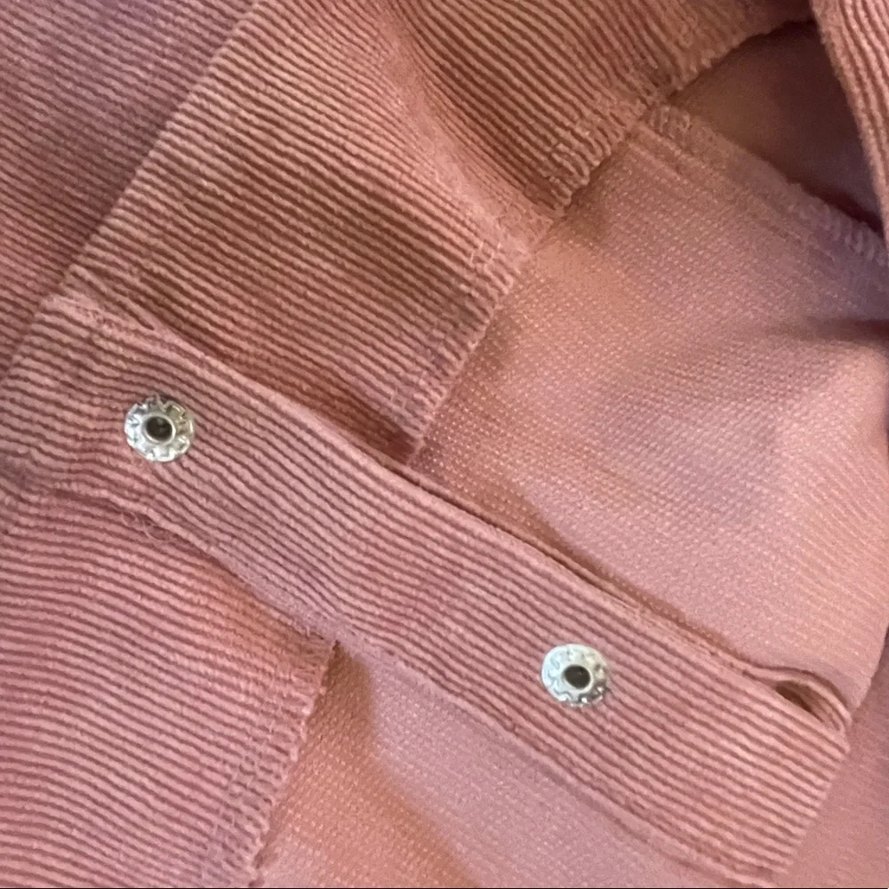 HESPERUS Blush Pink Corduroy Button Through Cord Pinafore Dress Medium - Picture 17 of 17